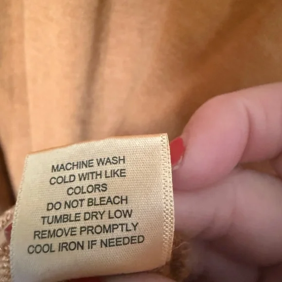 Rust Brown Babydoll Sweatshirt Dress C&V CHELSEA & Violet large - Picture 8 of 14